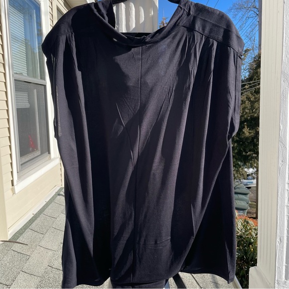 Coldwater Creek Black Cowl Neck Top Size 3X - Picture 5 of 8